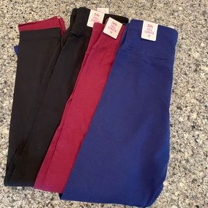 Lot of 3 justice leggings nwt